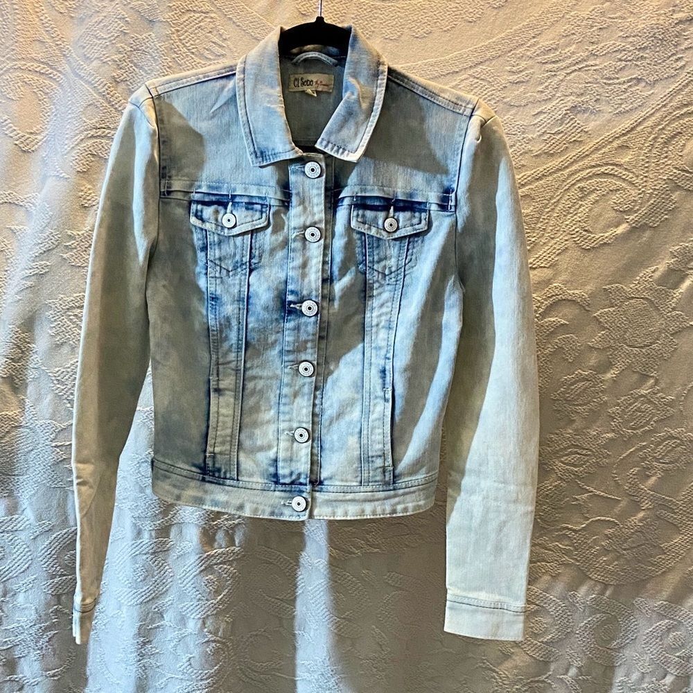 Ci Sono Ci Sono Sky Blue Denim Stretch Jacket Size S